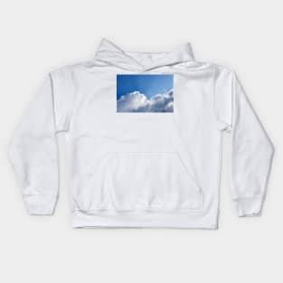 Sun rays shining behind cloud in the sky Kids Hoodie